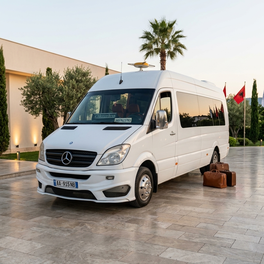 Furgon modern për transport pasagjerësh dhe ture në Shqipëri